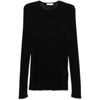 Tricouri Polo Lardini Black Viscose T-Shirt Barbati