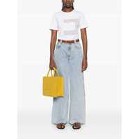 Tricouri Elisabetta Franchi Dama - Tricouri Elisabetta Franchi Elisabetta Franchi Viscose Crew-Neck T-Shirt WHITE Femei (BM 17057041) - B-mall.ro