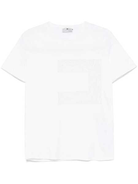 Tricouri Elisabetta Franchi Elisabetta Franchi Viscose Crew-Neck T-Shirt WHITE Femei (BM 17057041) 1