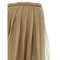 Fuste Brunello Cucinelli Dama - Fuste Brunello Cucinelli Brunello Cucinelli Tulle Skirt GREEN Femei (BM 17057335) - B-mall.ro