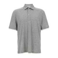 Tricouri Polo Brunello Cucinelli Layered Polo Shirt Barbati