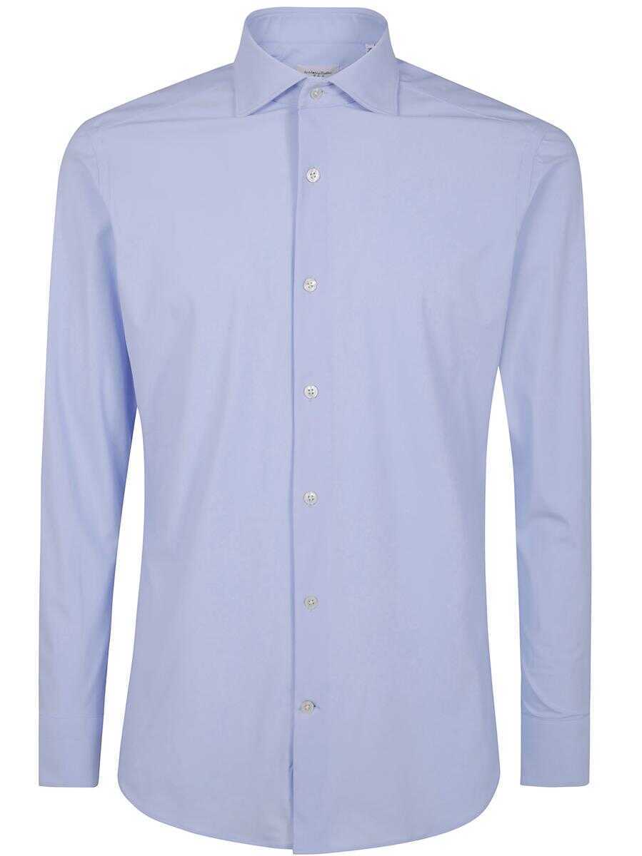 Camasi TINTORIA MATTEI Tintoria Mattei Technical Shirt Clothing BLUE Barbati (BM 17058730) 1