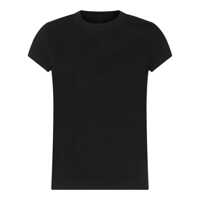 Tricouri Rick Owens Black Cotton T-Shirt Femei