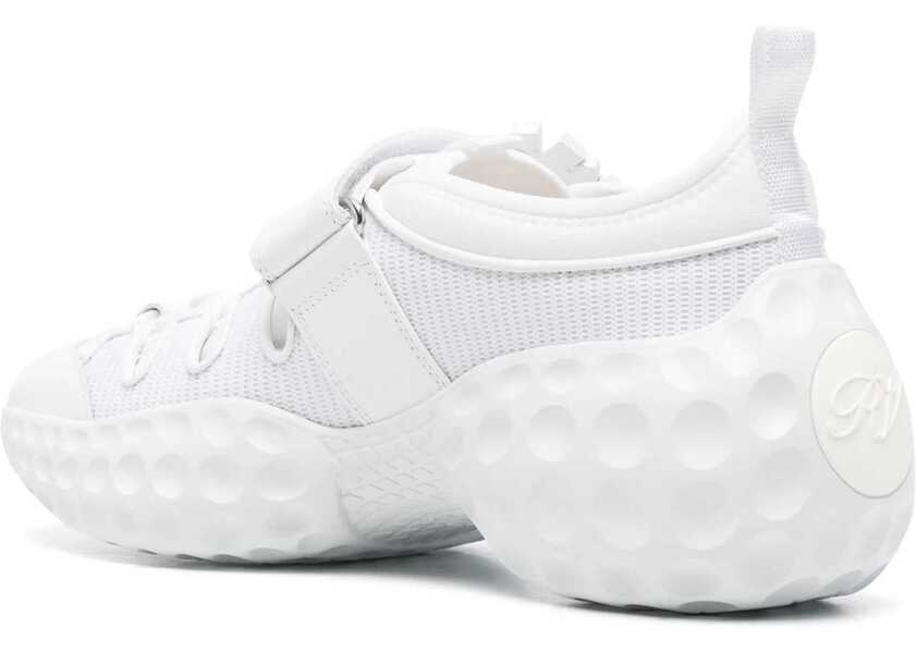 Sneakers Roger Vivier Sneakers With Crystal-Embellished Buckle WHITE Femei (BM 17061458) 3