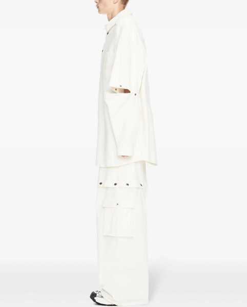 Camasi de blugi Off-White Denim Shirt With Removable Sleeve White Barbati (BM 17061506) 3