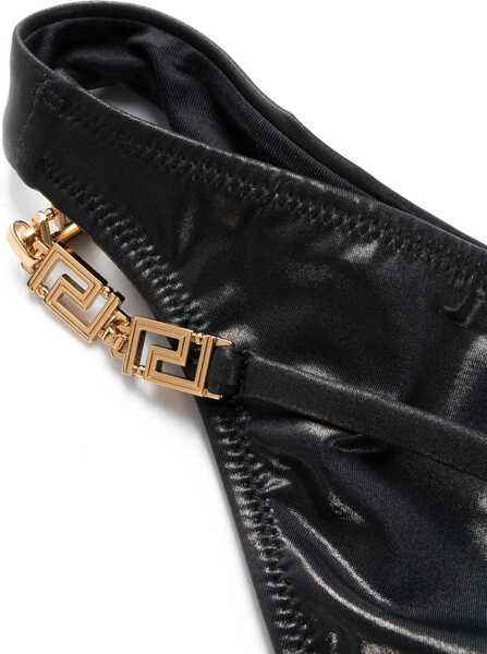 Costume de baie intregi Versace Lace-Up La Greca Bikini Bottom Black Femei (BM 17061527) 3