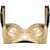 Dolce & Gabbana Padded Bra With Metallic Effect Gold