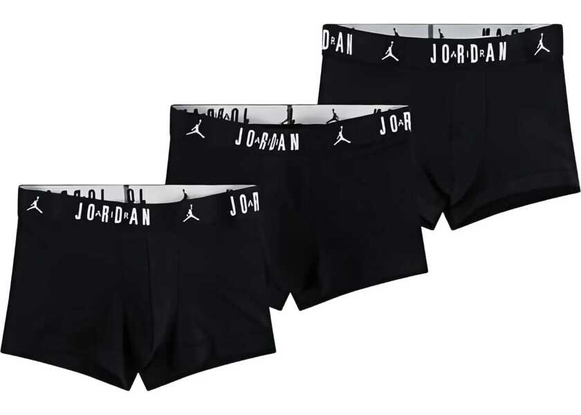 Lenjerie intima Nike Air Jordan Set Of 3 Pairs Of Solid Color Stretch Cotton Boxe Black Barbati (BM 17061545) 1