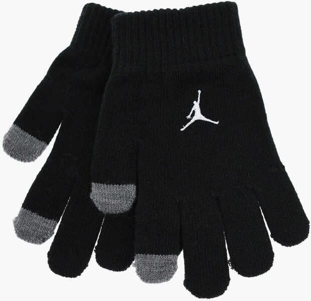 Caciuli Nike Gloves And Beanie Set With Logoed Patch Black Baieti (BM 17061557) 2