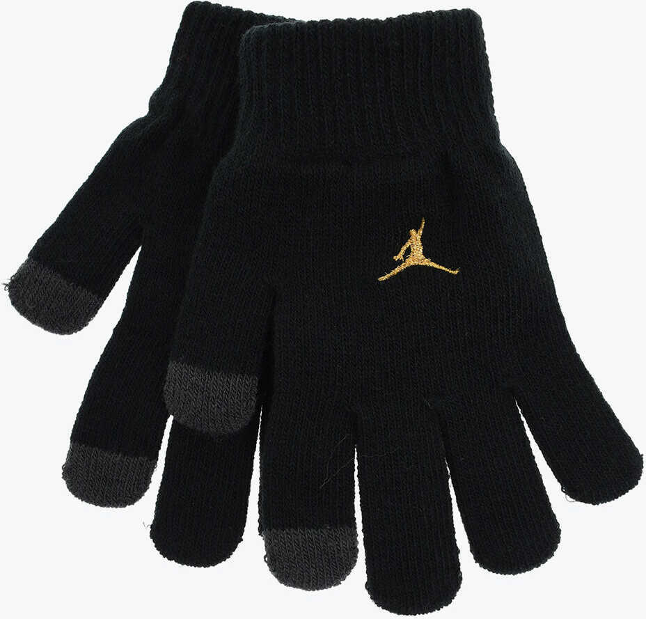 Caciuli Nike Gloves And Beanie Set With All-Over Logo Black Baieti (BM 17061563) 2