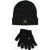 Nike Gloves And Beanie Set With All-Over Logo Black