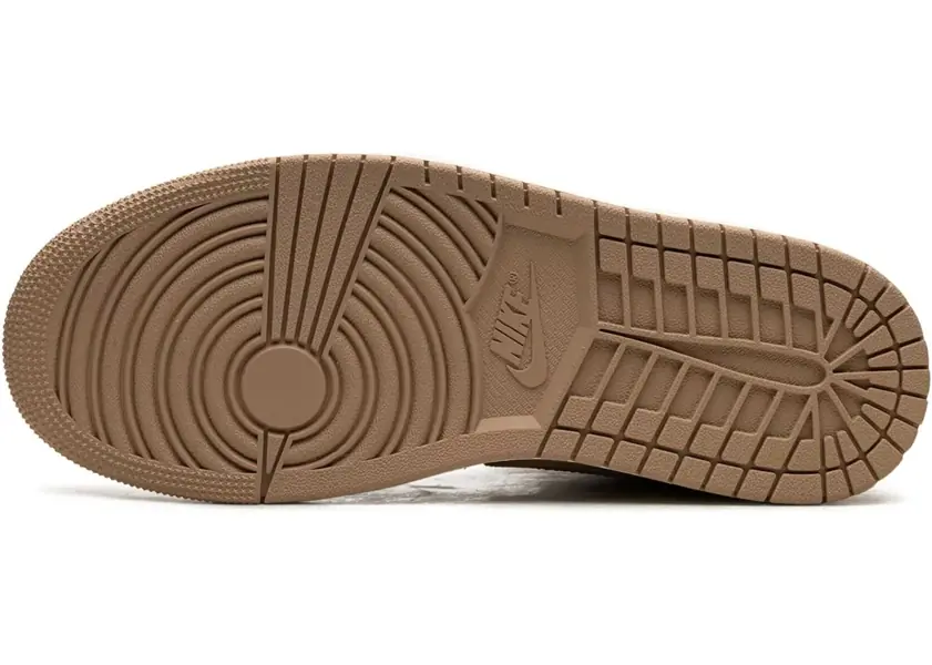 Sneakers Nike Air Jordan Leather And Suede High-Top Sneakers With Logo Beige Femei (BM 17061584) 4