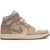 Nike Air Jordan Leather And Suede High-Top Sneakers With Logo Beige