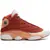 Nike Air Jordan Faux Leather And Fabric 13 Retro High-Top Sneaker Orange