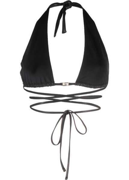 Sutiene Versace La Greca Triangle Bikini Top Black Femei (BM 17061824) 2