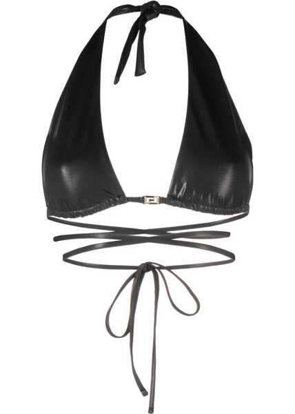 Sutiene Versace La Greca Triangle Bikini Top Black Femei (BM 17061824) 1