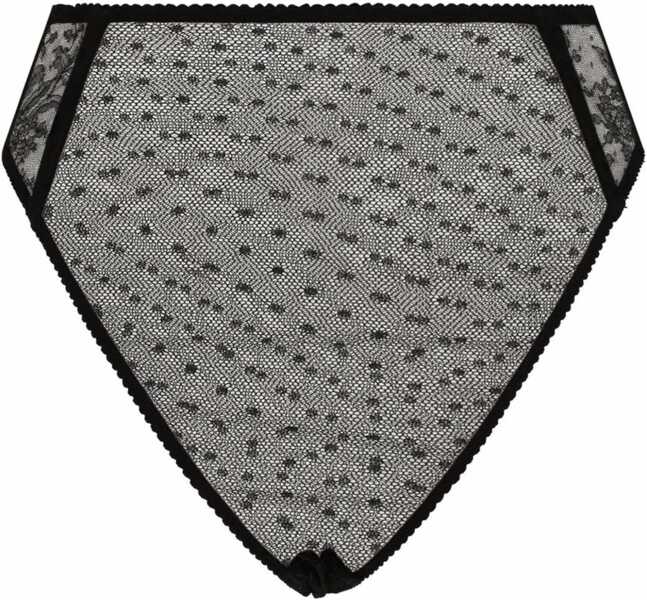 Sosete Dolce & Gabbana Silk Slip With Sheer Detailing Black Femei (BM 17061836) 3