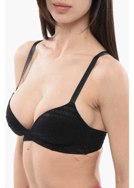 Sutiene Armani Emporio Cup Bra With All Over Logo Black Femei (BM 17061839) 3