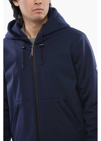 Jachete YVES SALOMON Nylon Blend Solid Color Jacket With Hood Blue Barbati (BM 17061998) 3