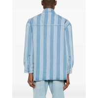 Jachete pentru Barbati pagina 15 - Jachete Nanushka Awning Striped Denim Beaux Jacket Blue Barbati (BM 17062013) - B-mall.ro