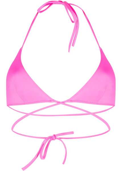 Sutiene DSQUARED2 Braided Triangle Bikini Top Pink Femei (BM 17062046) 1