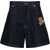 Off-White Raw Wash 90Slogo Embroidered Denim Shorts Blue