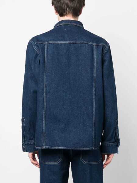 Jachete Nanushka Utility Denim Tristo Jacket Blue Barbati (BM 17062232) 4