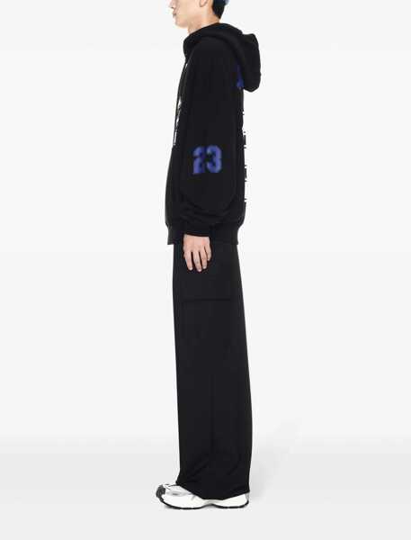 Bluze de trening Off-White Brushed Cotton Football Printed Hoodie Black Barbati (BM 17062292) 3
