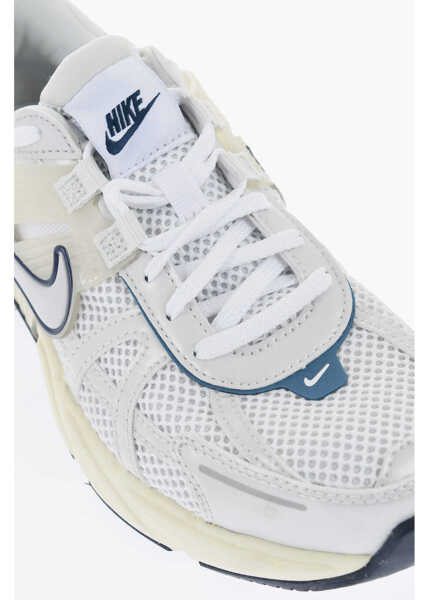 Sneakers Nike Fabric V2K Run Low-Top Sneakers With Rubber Detail Beige Femei (BM 17062304) 4