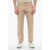 CORNELIANI Id Solid Color Stretch Cotton 5-Pocket Pants Beige