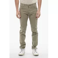 Pantaloni casual Id Stretchy Cotton 5-Pocket Pants With Embroidered Logo 17Cm Barbati