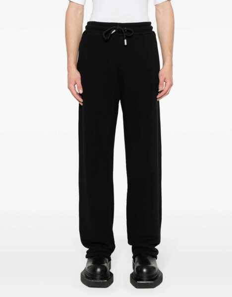 Pantaloni de trening Off-White Brushed Cotton Bandana Embroidered Joggers Black Barbati (BM 17062421) 3