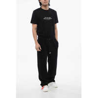 Pantaloni de trening pentru Barbati - Pantaloni de trening Off-White Brushed Cotton Bandana Embroidered Joggers Black Barbati (BM 17062421) - B-mall.ro