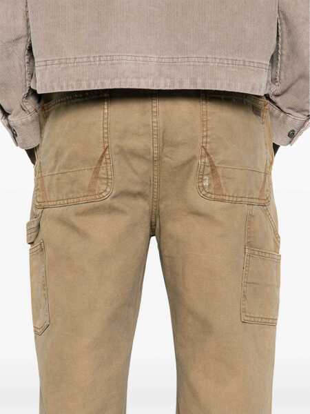 Pantaloni casual AllSaints Straight Fit Curtis Carpenter Pants Brown Barbati (BM 17062427) 5