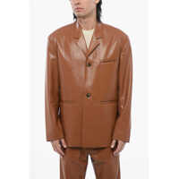 Sacouri Nanushka Center Vent Faux Leather Sanco Blazer