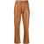 Nanushka Solid Color Faux Leather Jasper Pants Brown