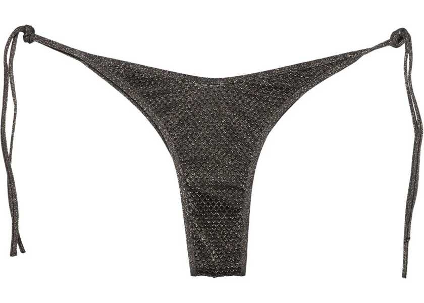 Costume de baie intregi Palm Angels Lurex Bikini Slip With Logoed Application Green Femei (BM 17062442) 1