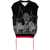 Off-White Embroidered Skyline Sleeveless Sweater Black