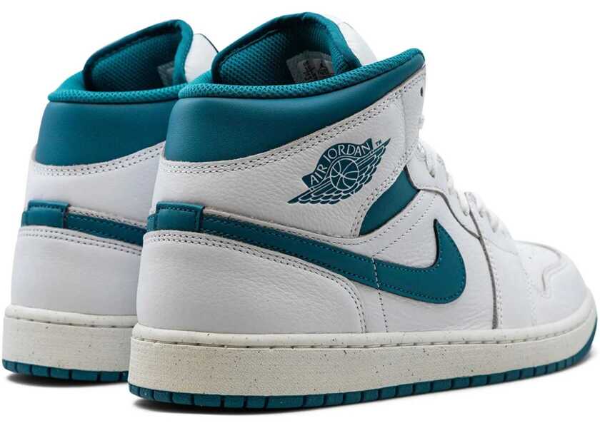 Sneakers Nike Air Jordan Two-Tone Leather 1 Mid Se High-Top Sneakers White Barbati (BM 17062487) 3