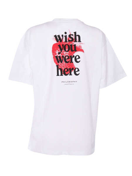 Tricouri Philosophy T-shirt White Femei (BM 17062708) 2