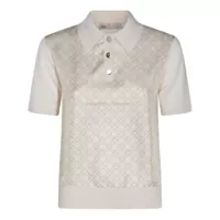 Tricouri Polo Tory Burch Printed Silk Polo Shirt Femei