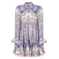 Rochii Zimmermann Maxine Printed Linen Mini Dress Femei