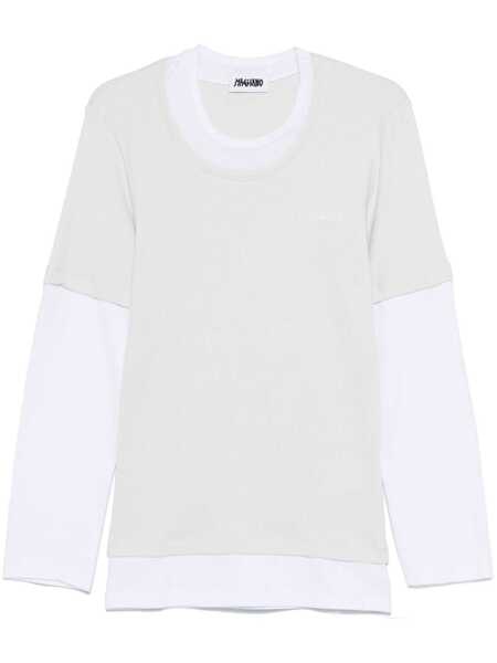 Tricouri MAGLIANO Magliano Double Tshirt Long Sleeve MASTICE WHITE Barbati (BM 17064238) 1