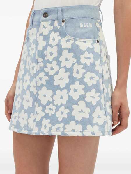Fuste MSGM Msgm Skirt Clothing BLUE Femei (BM 17064643) 5