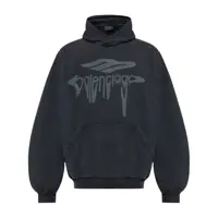 Pulovere Balenciaga Dark Grey Cotton Sweatshirt Barbati
