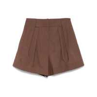Pantaloni casual Federica Tosi Bermuda Shorts With Pleats Femei