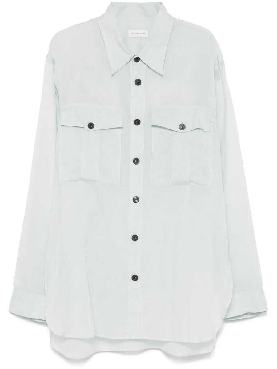 Camasi Dries Van Noten Dries Van Noten Crowsey 1160 M.W.Shirt Ice BLUE Barbati (BM 17066944) 1