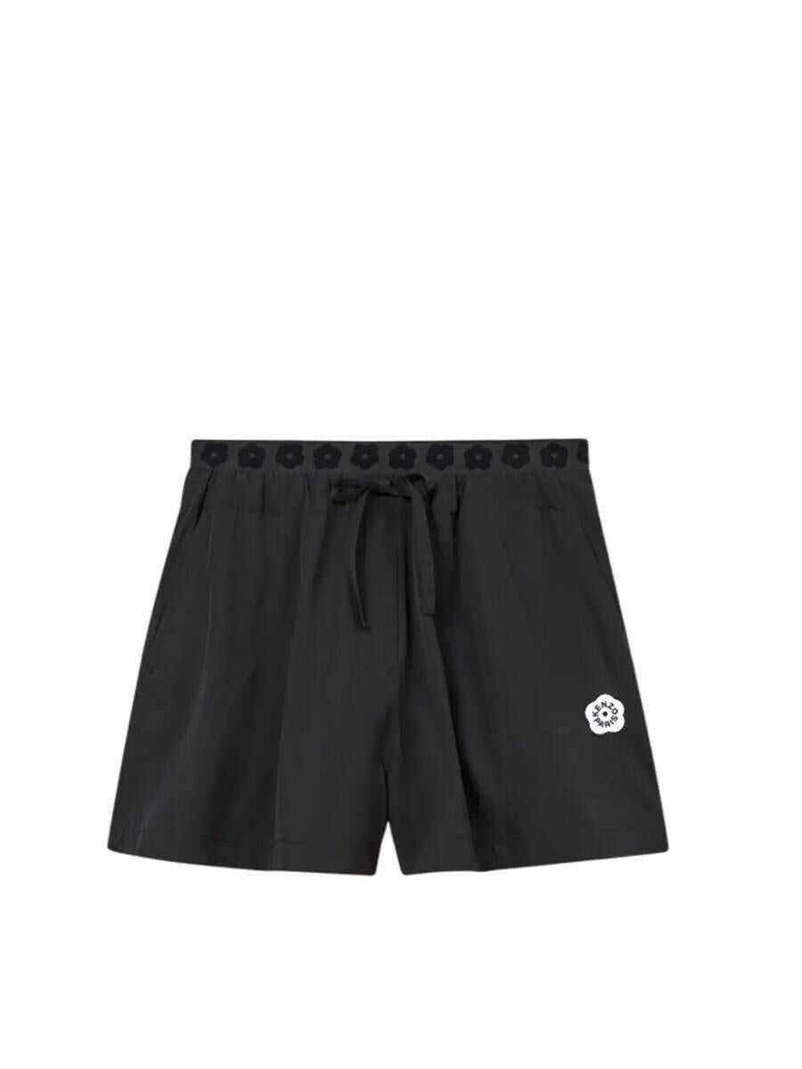 Pantaloni casual Kenzo Kenzo Boke Flower 2.0 Shorts In Technical Cotton Black Femei (BM 17067076) 1