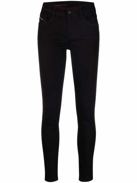 Blugi Diesel Diesel 2017 Slandy 5-Pocket Skinny Jeans Black Femei (BM 17069452) 1