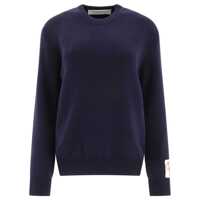 Pulovere Golden Goose Logo Cotton Crewneck Sweater Femei